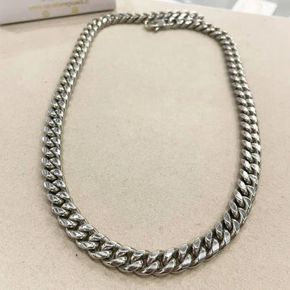 collana catena acciaio