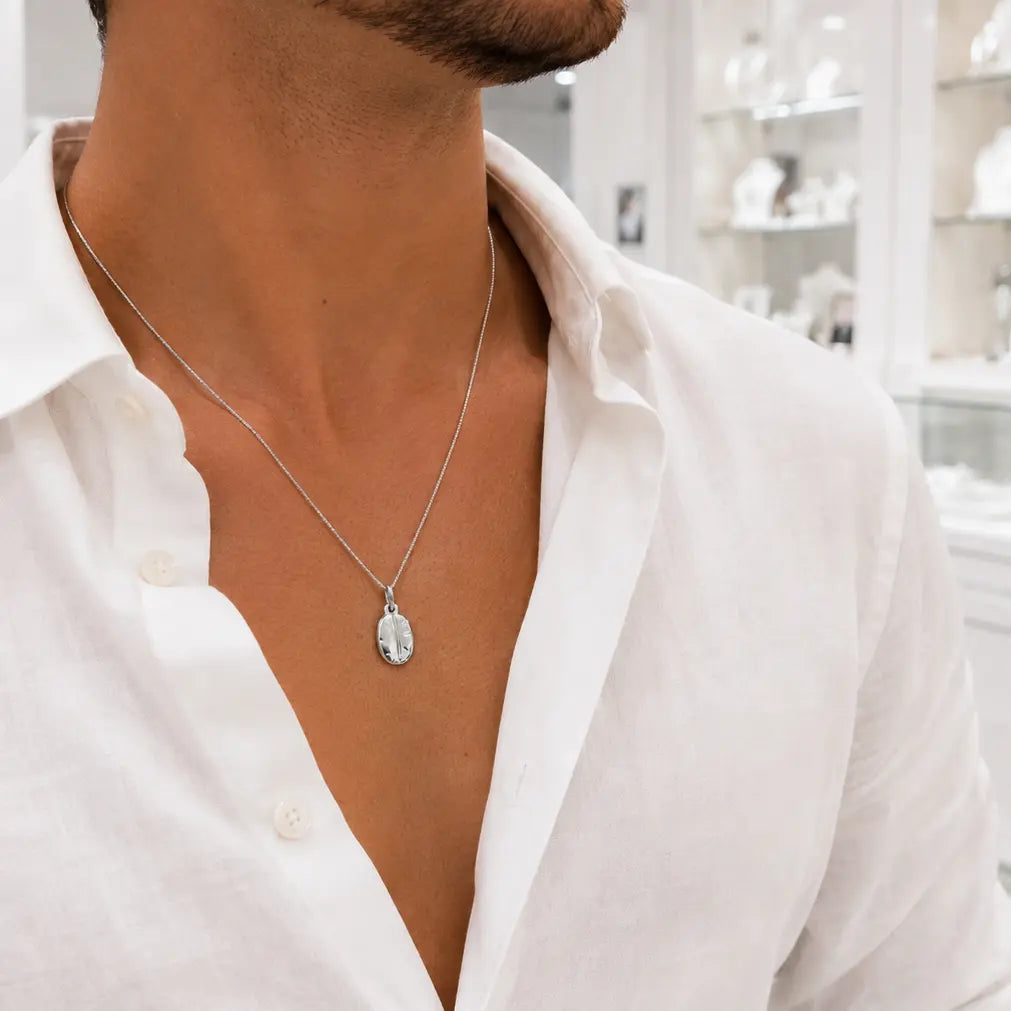 Collana Chicco di Caffè Argento 925