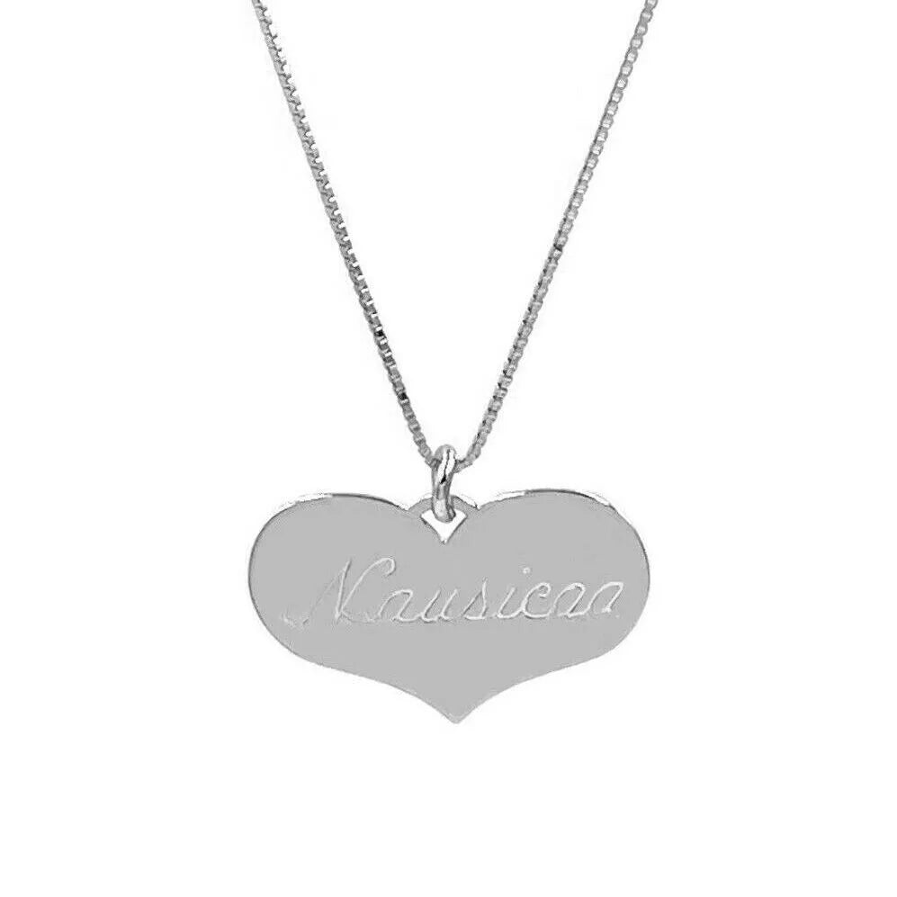 collana con cuore personalizzato in argento 925