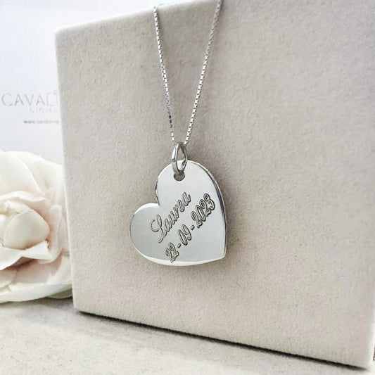 collana cuore personalizzato argento 925