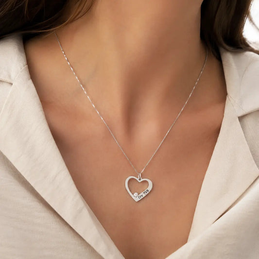 Collana Cuore Personalizzato Argento 925