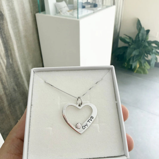 Collana Cuore Personalizzato Argento 925