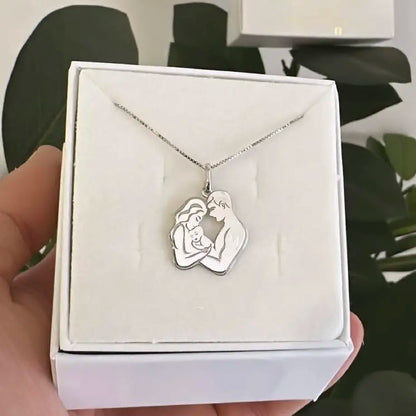collana famiglia argento personalizzata
