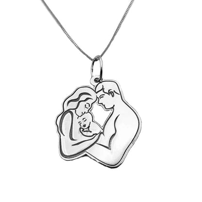 collana famiglia argento personalizzata