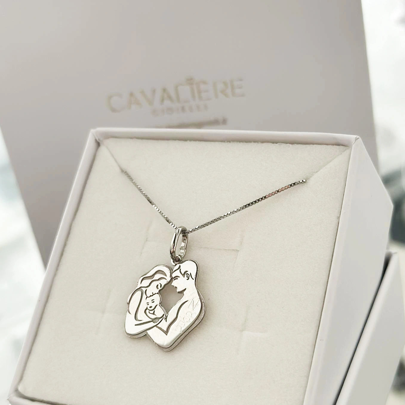 collana famiglia argento personalizzata