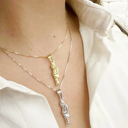 collana gobbo portafortuna argento