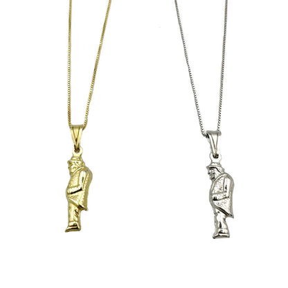 collana gobbo portafortuna argento