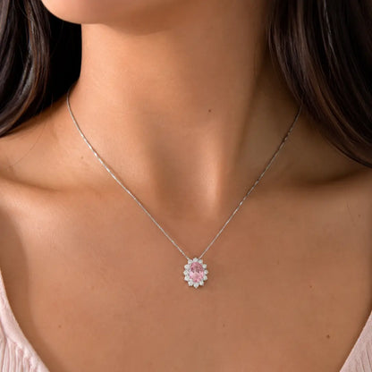 Collana Kate Argento 925 Rosa