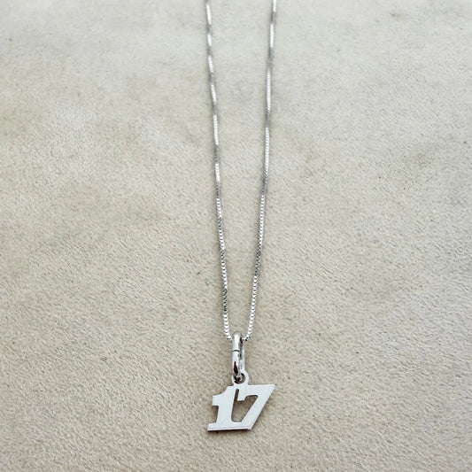 Collana Numero Fortunato 17 in Argento 925