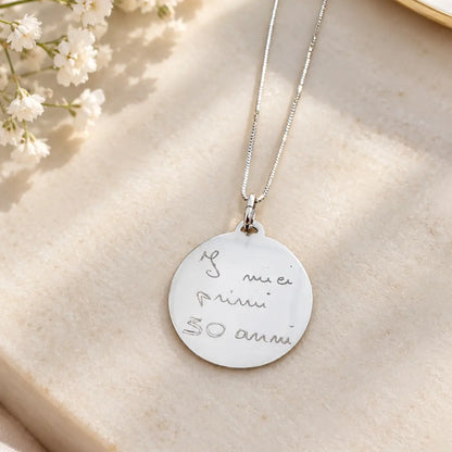 Collana Personalizzata Scritta a Mano in Argento 925