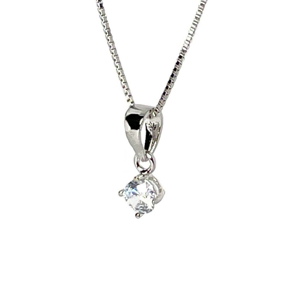 collana punto luce argento