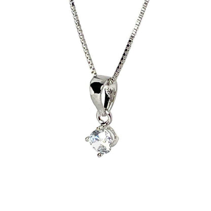 collana punto luce argento