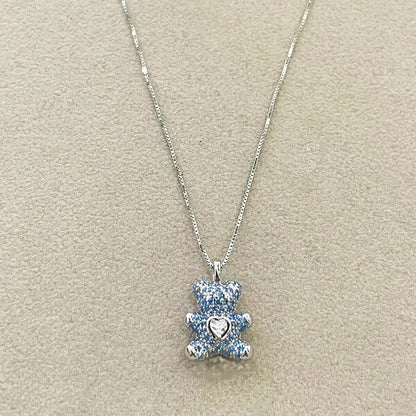 collana orso argento