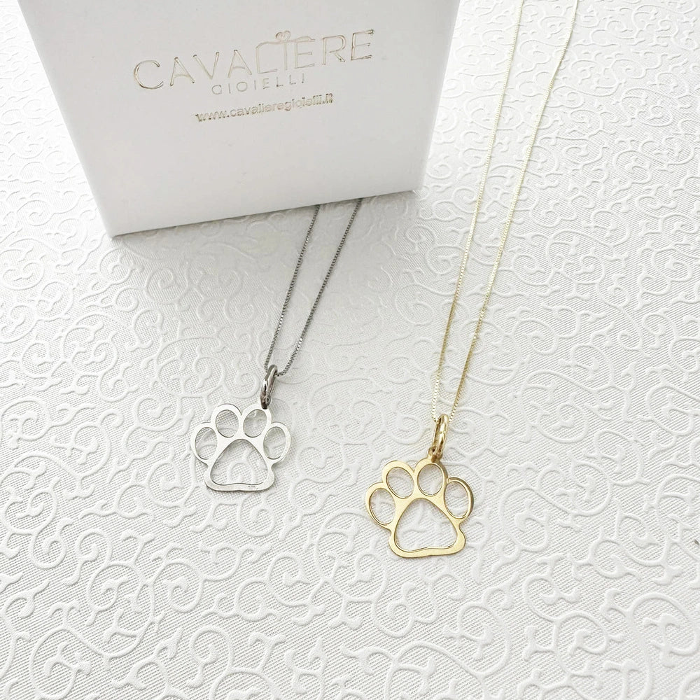 collana zampetta argento 925