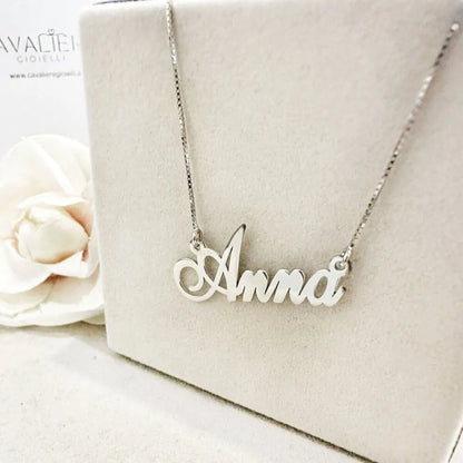 collana con nome in argento 925