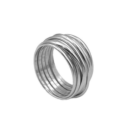 anello filo vita argento
