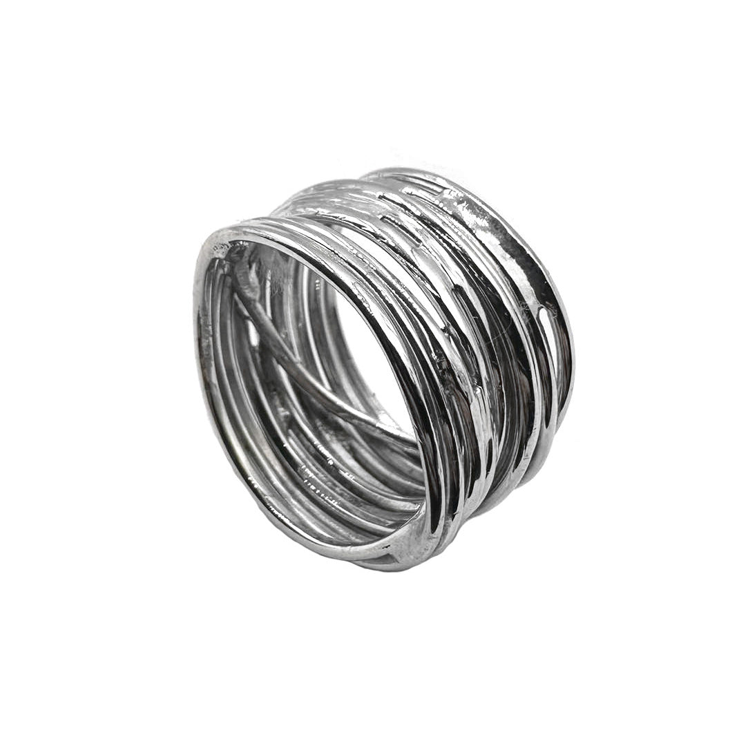 anello filo della vita in argento