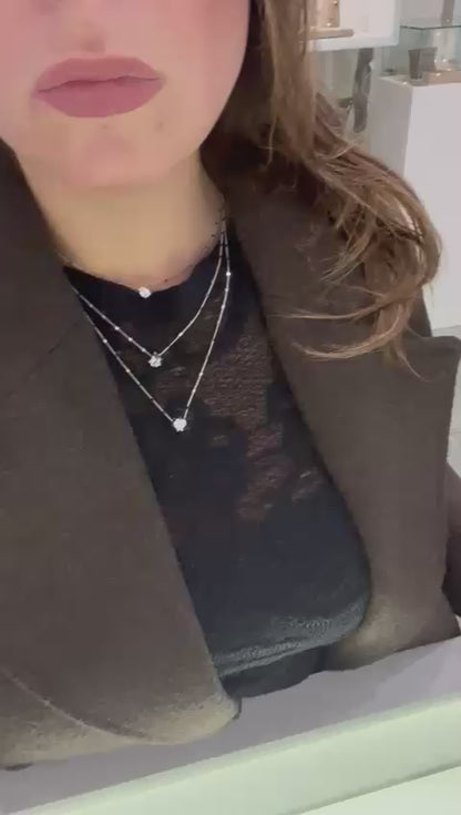 Collana Minimal Trio Argento 925