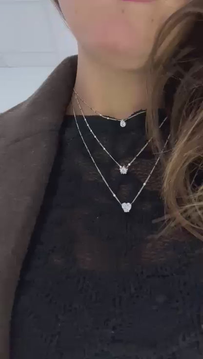 Collana Minimal Trio Argento 925